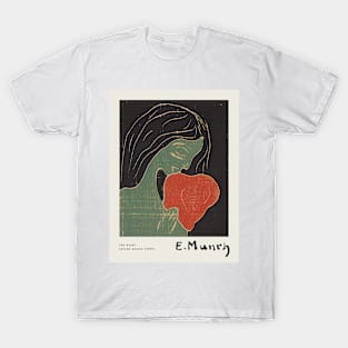 The Heart Poster by Munch T-Shirt